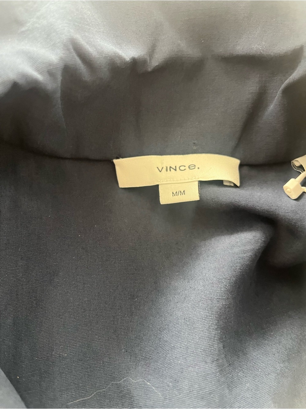 Vince Navy Blue Button-Front Shirt Dress - Picture 5 of 7